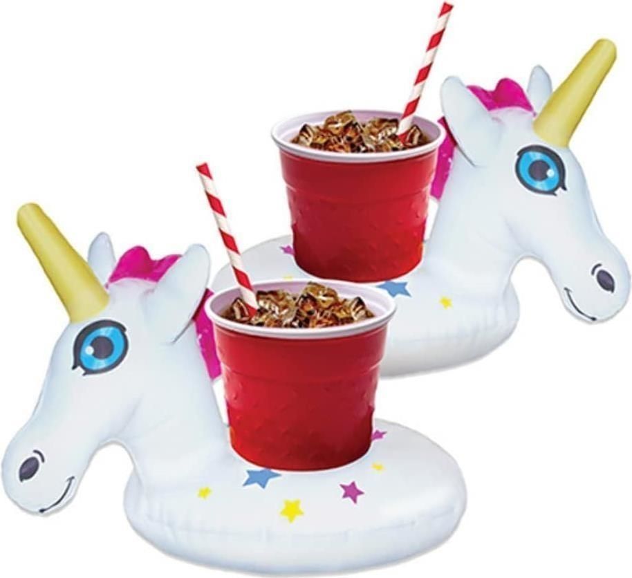 Merchandising Big Mouth: Unicorn Star Pack Beverage Boat 2 Pz (Porta Bicchiere Gonfiabile)
