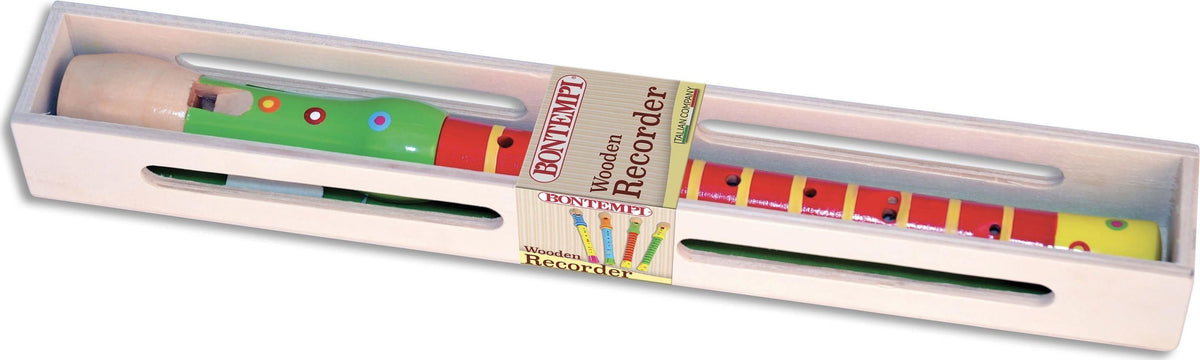 Merchandising Bontempi 31 3010 - Flauti In Legno Colorati Assortiti.