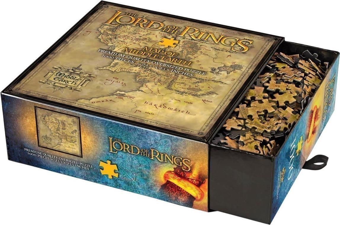 Merchandising Lord Of The Rings (The): Noble Collection - Mappa Della Terra Di Mezzo (Puzzle)