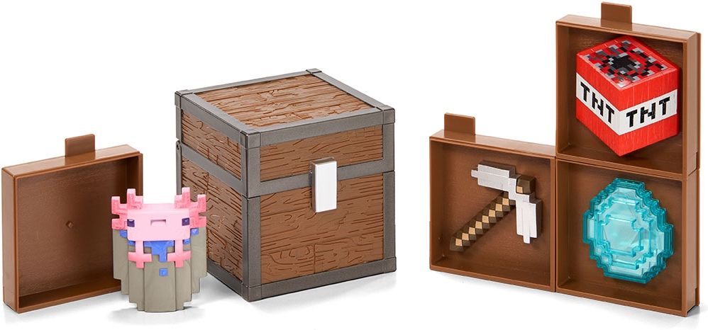 Merchandising Minecraft: Noble Collection - Forziere Del Bottino - Caverne