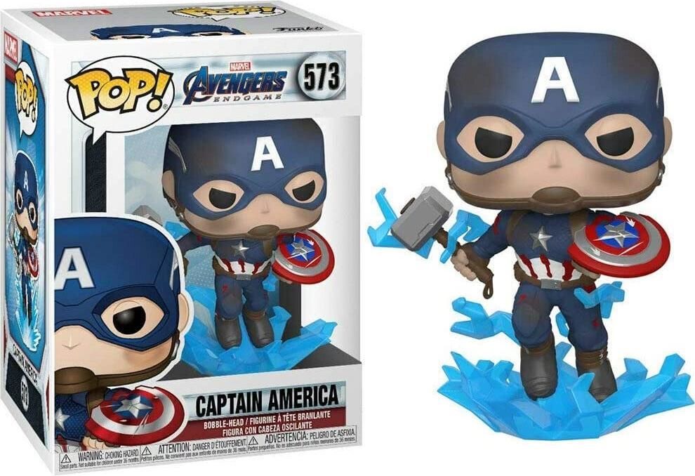 Merchandising Marvel: Funko Pop! - Avengers Endgame - Captain America (Bobble-Head) (Vinyl Figure 573)