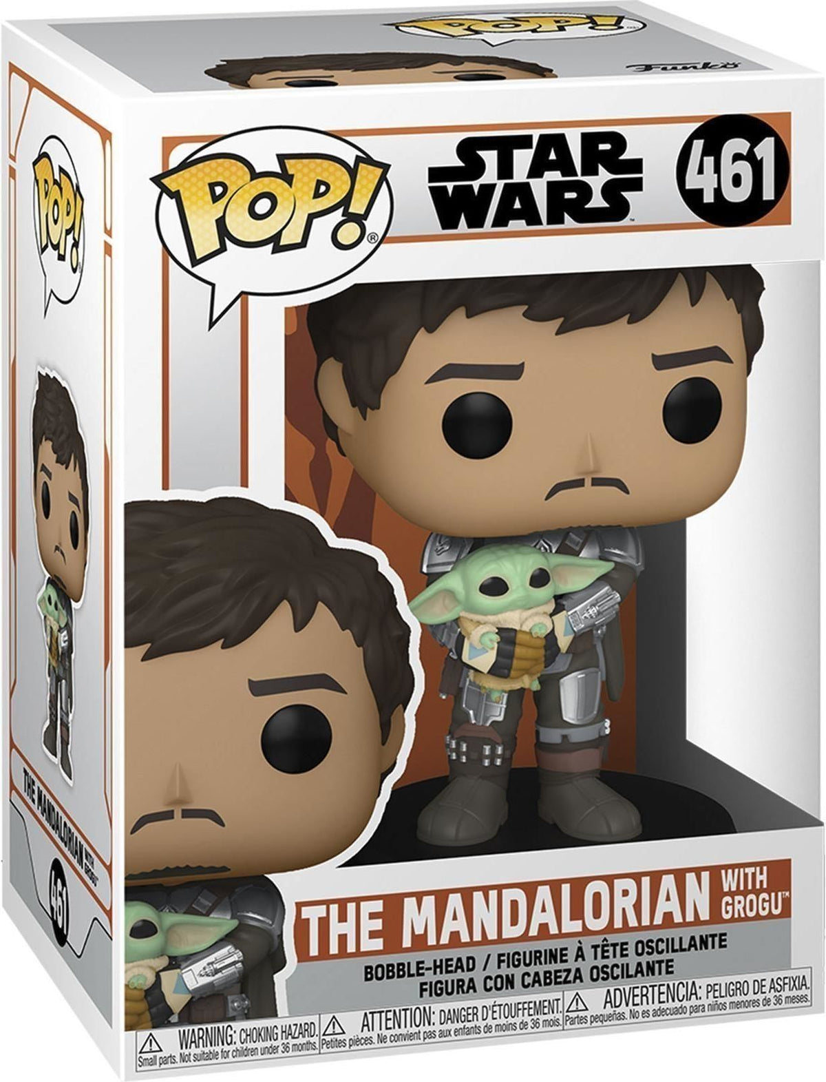 Merchandising Star Wars: Funko Pop! - The Mandalorian With Grogu (Vinyl Figure 461)