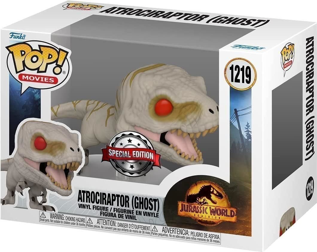 Merchandising Jurassic World: Funko Pop! Movies - Dominion - Atrociraptor (Ghost) (Vinyl Figure 1219)