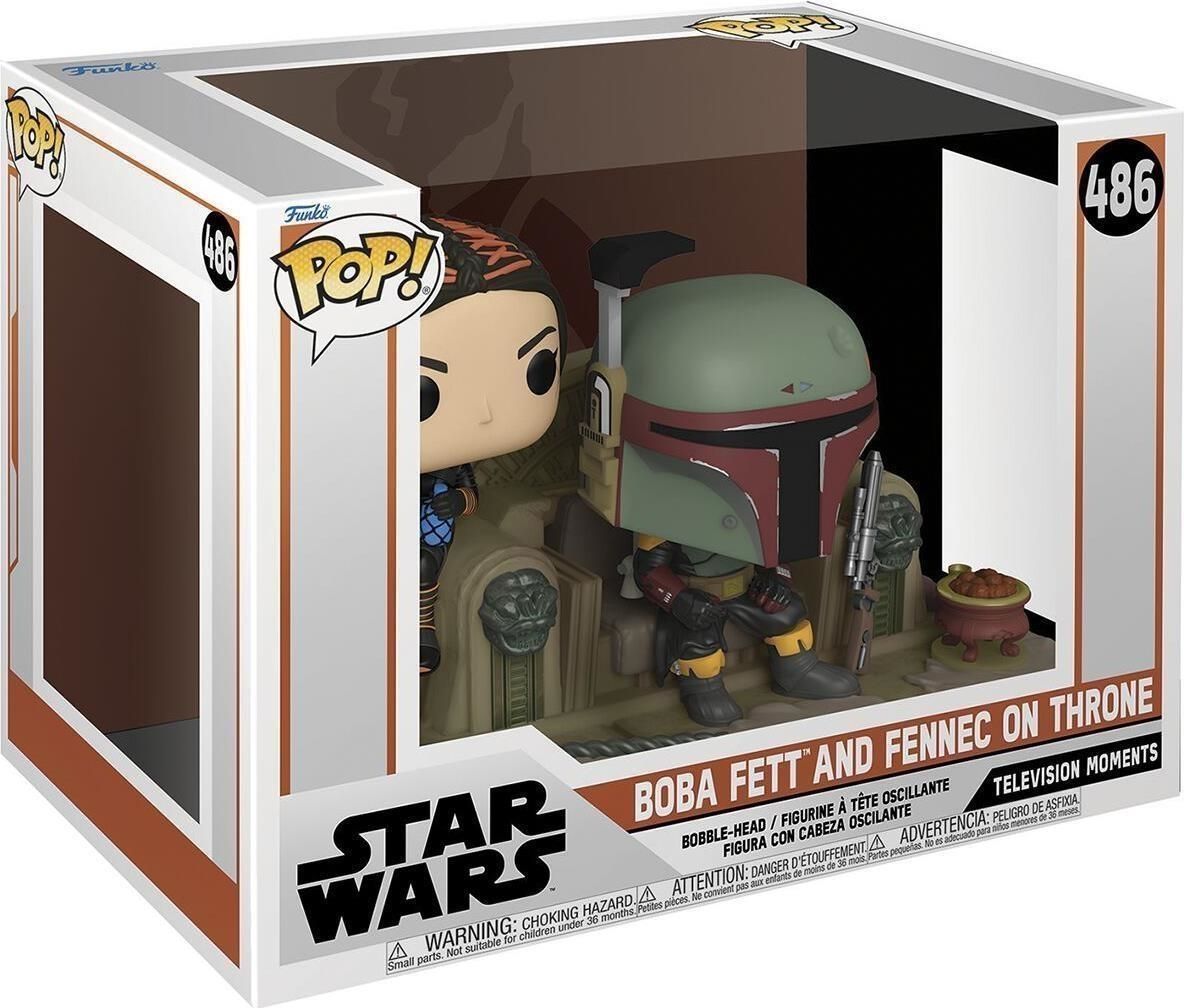 Merchandising Star Wars: Funko Pop! - Movie Moments - Mandalorian- Boba Fett And Fennec On Throne (Vinyl Figure 486)