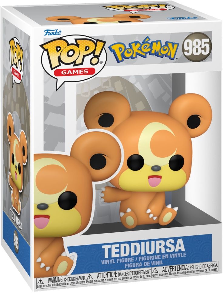 Pokémon Merchandising: Funko Pop! Games - Teddiursa (Vinyl Figure 985)