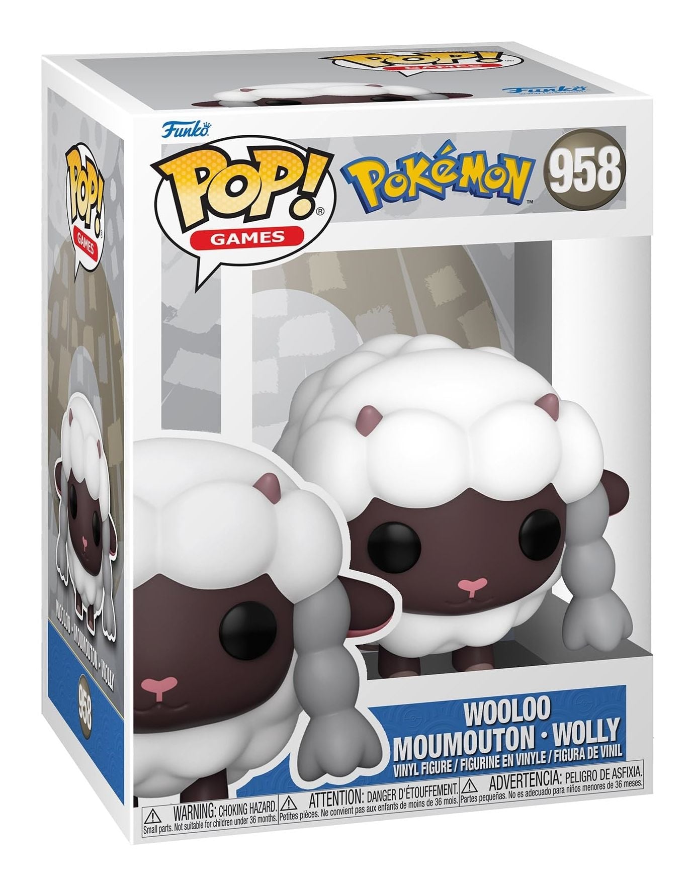 Merchandising Pokemon: Funko Pop! Games - Wooloo (Vinyl Figure 958)