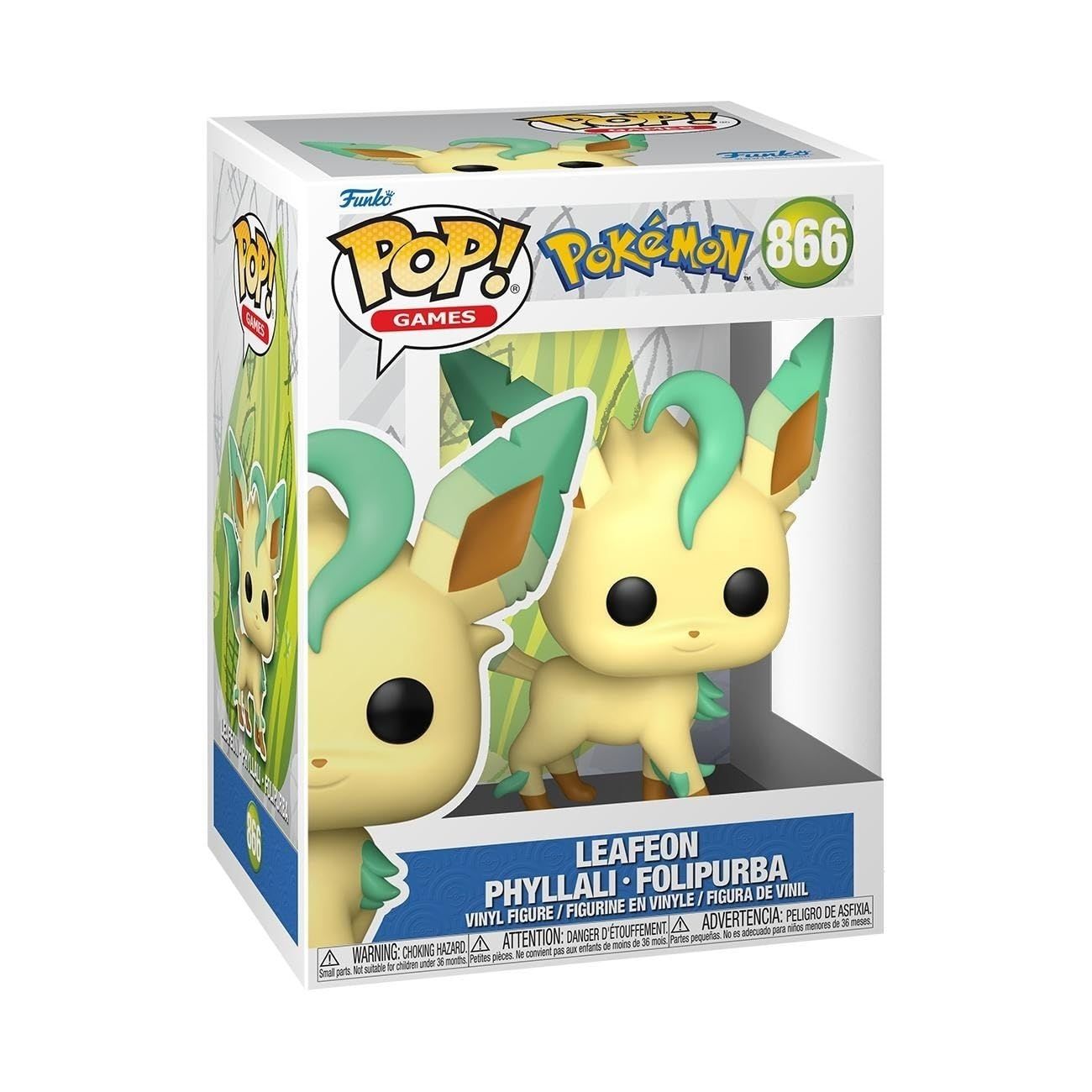 Merchandising Pokemon: Funko Pop! Games - Leafeon (Vinyl Figure 866)
