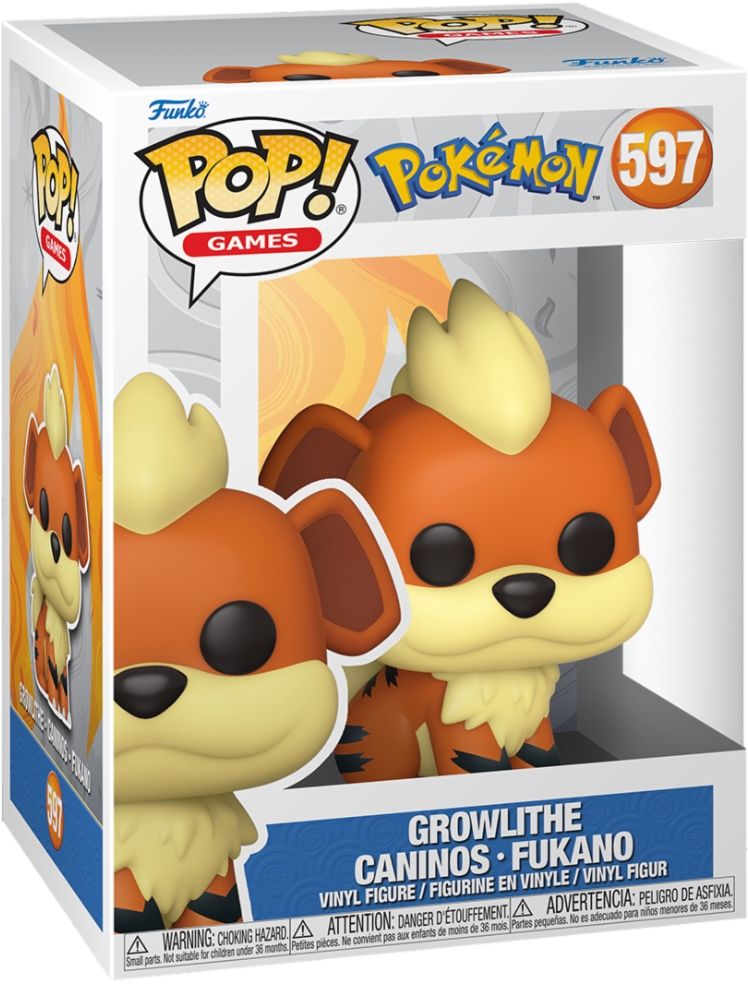 Merchandising Pokemon: Funko Pop! Games - Growlithe (Vinyl Figure 597)