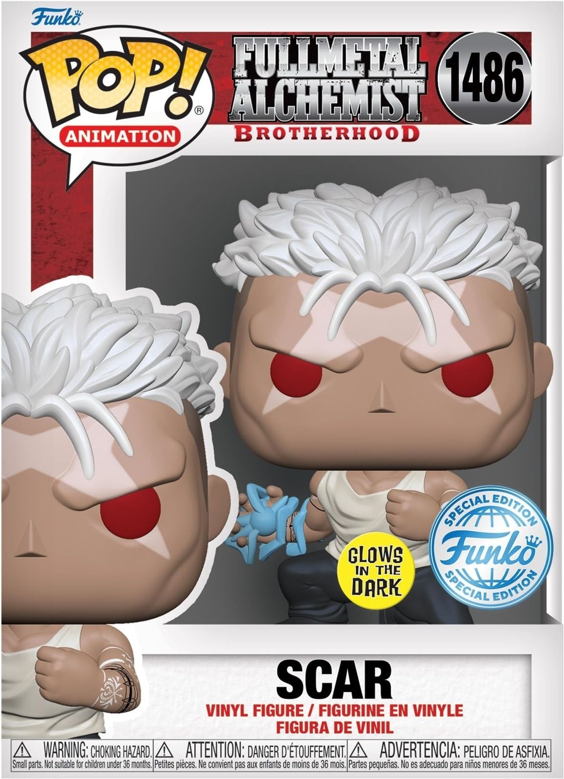 Merchandising Fullmetal Alchemist Brotherhood: Funko Pop! Animation - Scar (Vinyl Figure 1486)