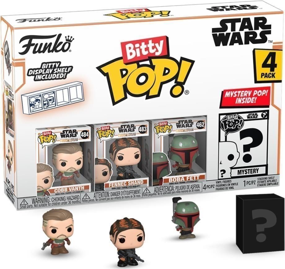 Merchandising Star Wars: Funko Pop! Bitty Pop! - The Mandalorian - Marshal (4 Pack)