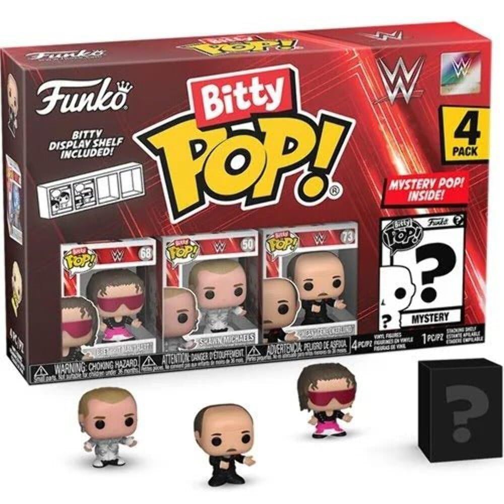 Merchandising Wrestling: Funko Pop! Bitty Pop - 4 Pack Bret Hart