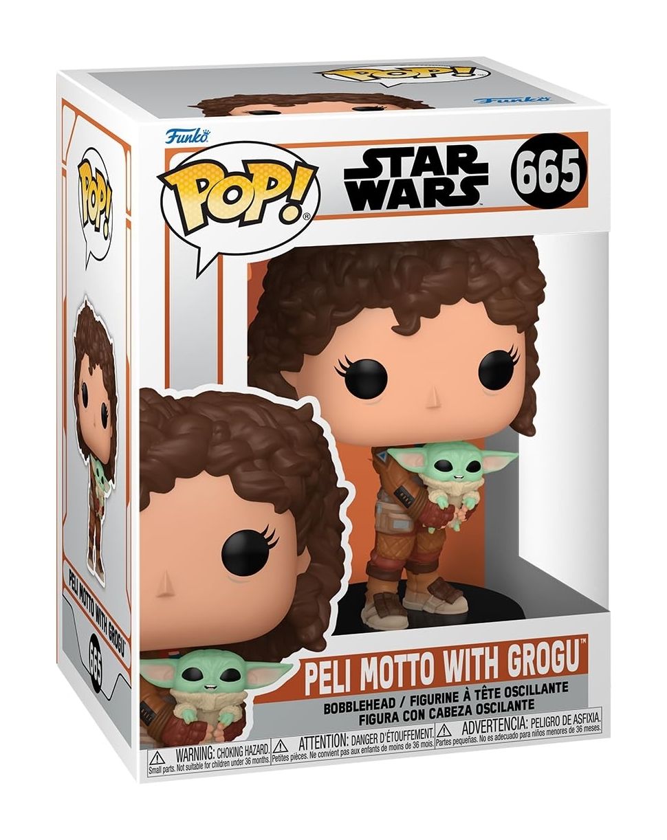 Merchandising Star Wars: Funko Pop! - The Mandalorian S9 - Peli Motto w/Grogu (Vinyl Figure 665)