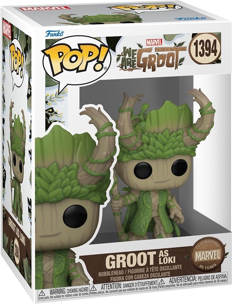 Merchandising Marvel: Funko Pop! Vinyl - We Are Groot - Loki (Vinyl Figure 1394)