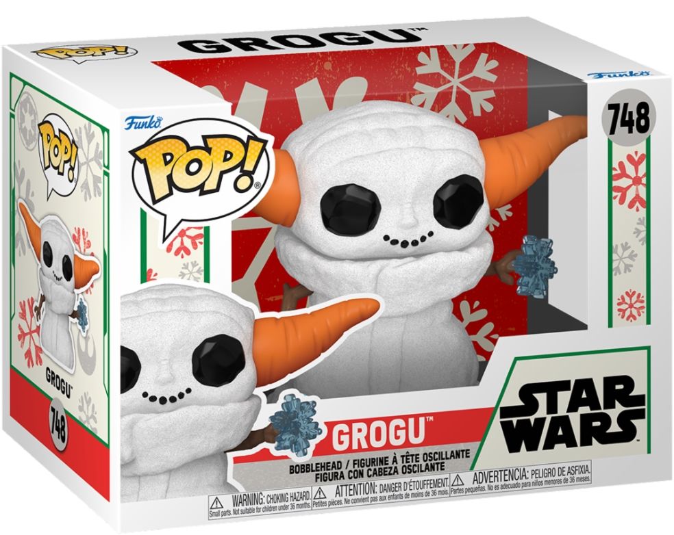Merchandising Star Wars: Funko Pop! Television - Holiday 2024 - The Mandalorian - Grogu Snowman (Vinyl Figure 748)