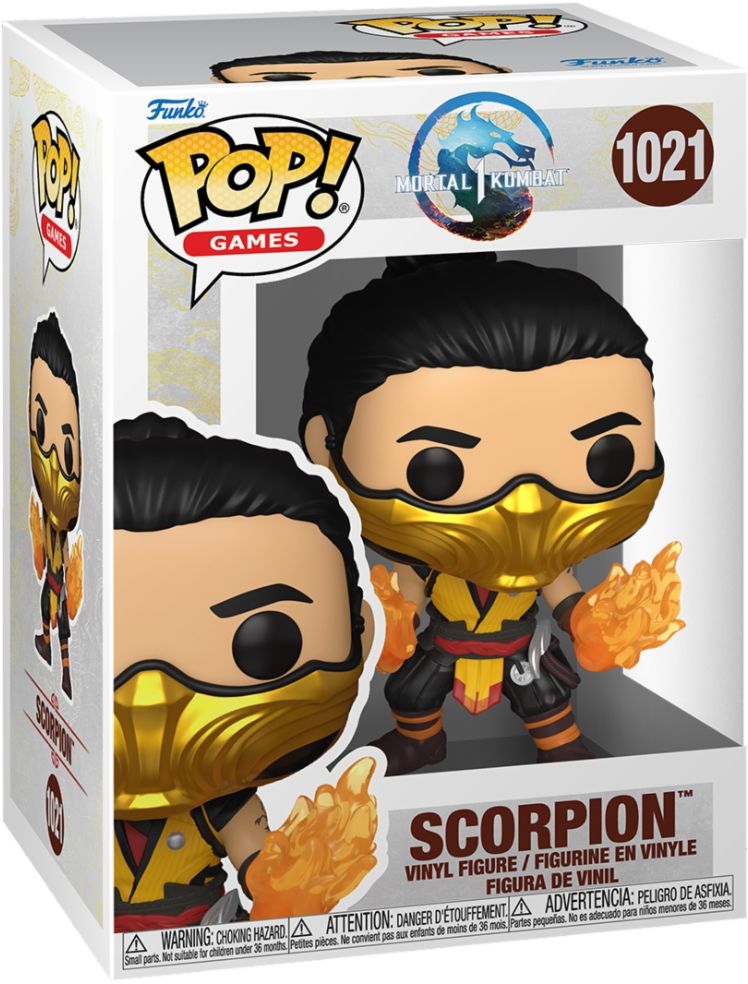 Merchandising Mortal Kombat: Funko Pop! Games - Scorpion (Vinyl Figure 1021)
