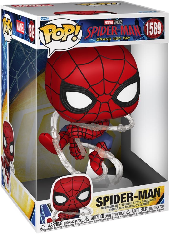 Merchandising Marvel: Funko Pop! Jumbo - Spider-Man Brand New Day - Spider-Man (Vinyl Figure 1589)