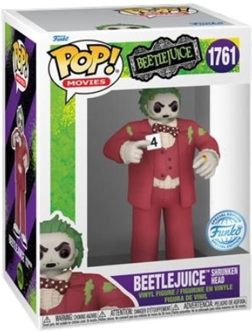 Merchandising Beetlejuice: Funko Pop! Movies - Beetlejuice Shrunken Head (Vinyl Figure 1761)