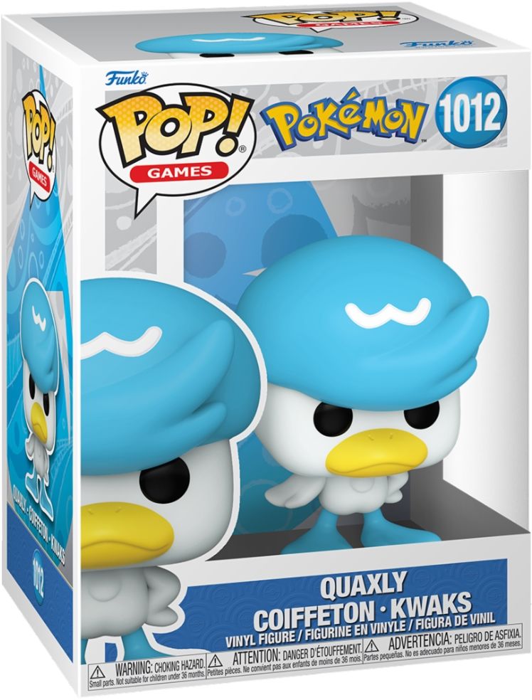 Pokémon Merchandising: Funko Pop! Games - Quaxly (Vinyl Figure 1012)