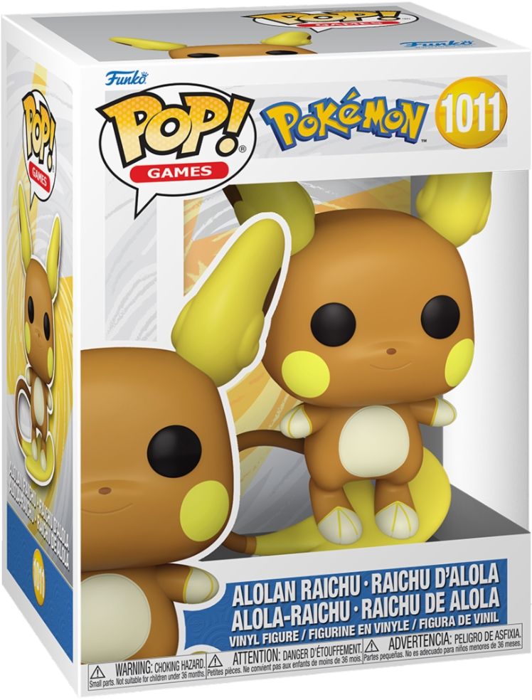 Merchandising Pokemon: Funko Pop! Games - Alolan Raichu (Vinyl Figure 1011)