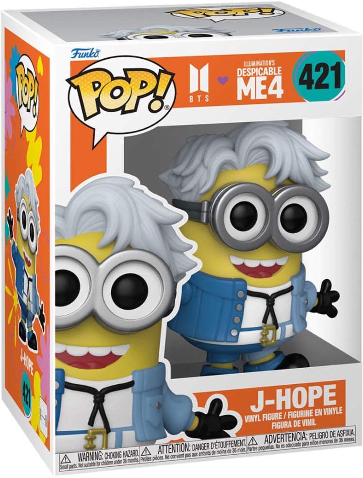 Merchandising Bts: Funko Pop! Rocks - Minions x Bts J-Hope (Vinyl Figure 421)