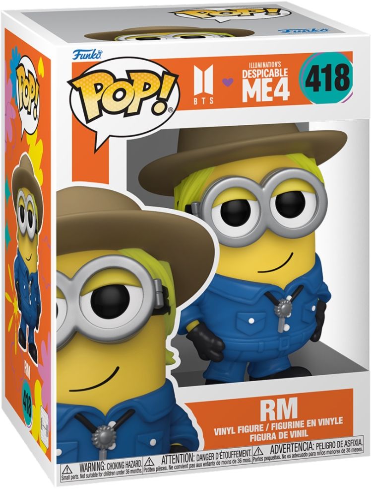 Merchandising Bts: Funko Pop! Rocks - Minions x Bts Rm (Vinyl Figure 418)