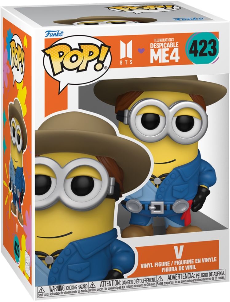 Merchandising Bts: Funko Pop! Rocks - Minions x Bts V (Vinyl Figure 423)