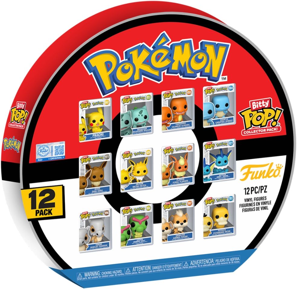 Merchandising Pokemon: Funko Pop! Bitty Pop (Multipack 12 Pz.)