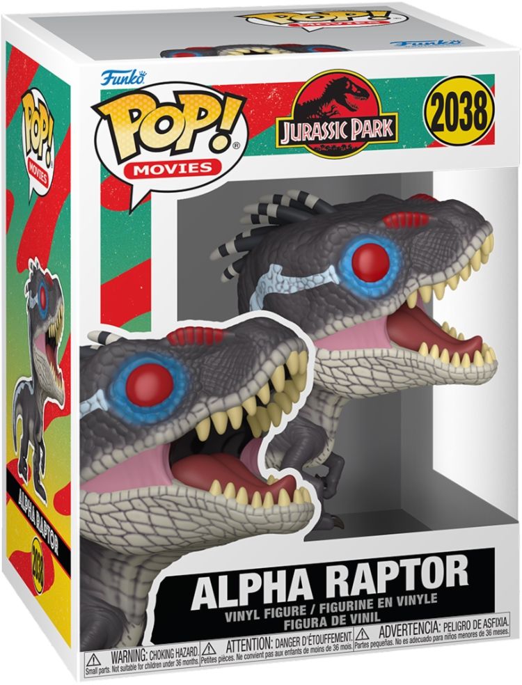 Merchandising Jurassic Park: Funko Pop! Movies - S3 - Alpha Raptor (Vinyl Figure 2038)