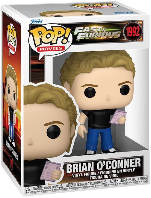 Merchandising Fast And Furious: Funko Pop! Movies - Brian O'Conner (Vinyl Figure 1992)