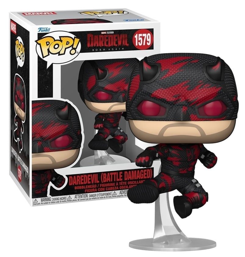Merchandising Marvel: Funko Pop! - Daredevil Born Again S2 - Daredevil (Battle Damaged) (Vinyl Figure 1579)