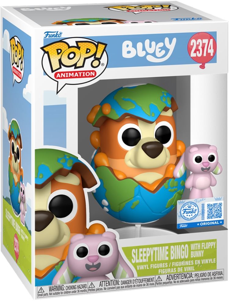 Merchandising Bluey: Funko Pop & Buddy - Bingo With Floppy (Vinyl Figure 2374)