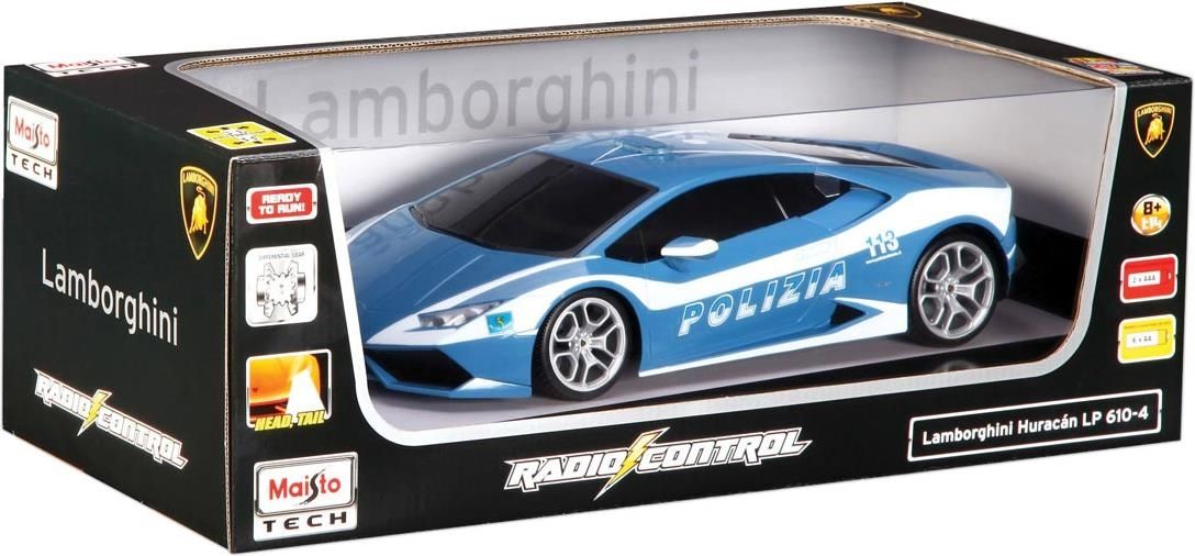 Merchandising Maisto: Tech - Lamborghini Huracan Polizia Con Radiocomando 1:24