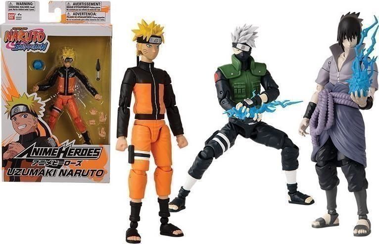 Merchandising Naruto Shippuden: Bandai - Random Model Articulated Figures Anime Heroes 17Cm