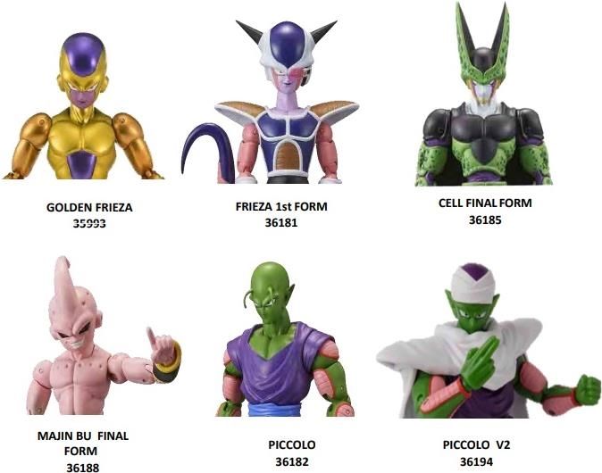 Merchandising Dragon Ball Super: Bandai - Personaggio Dragon Stars - Cattivi (Assortimento)