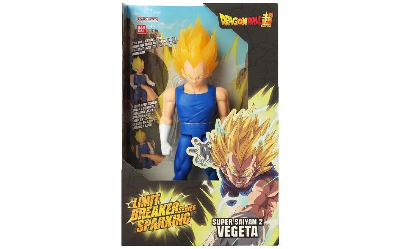 Merchandising Dragon Ball: Bandai - Baldra Figurine Gigante 30Cm - Suoni E Luci - Super Saiyan 2 Vegeta