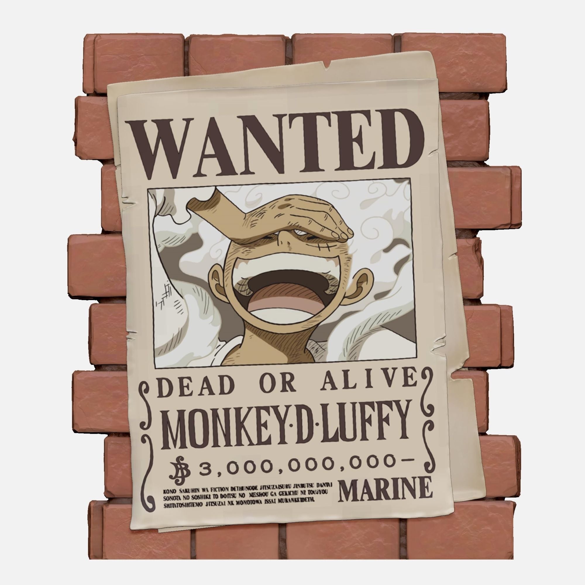 Merchandising One Piece: Plastoy - Affiche Wanted Luffy (Salvadanaio)
