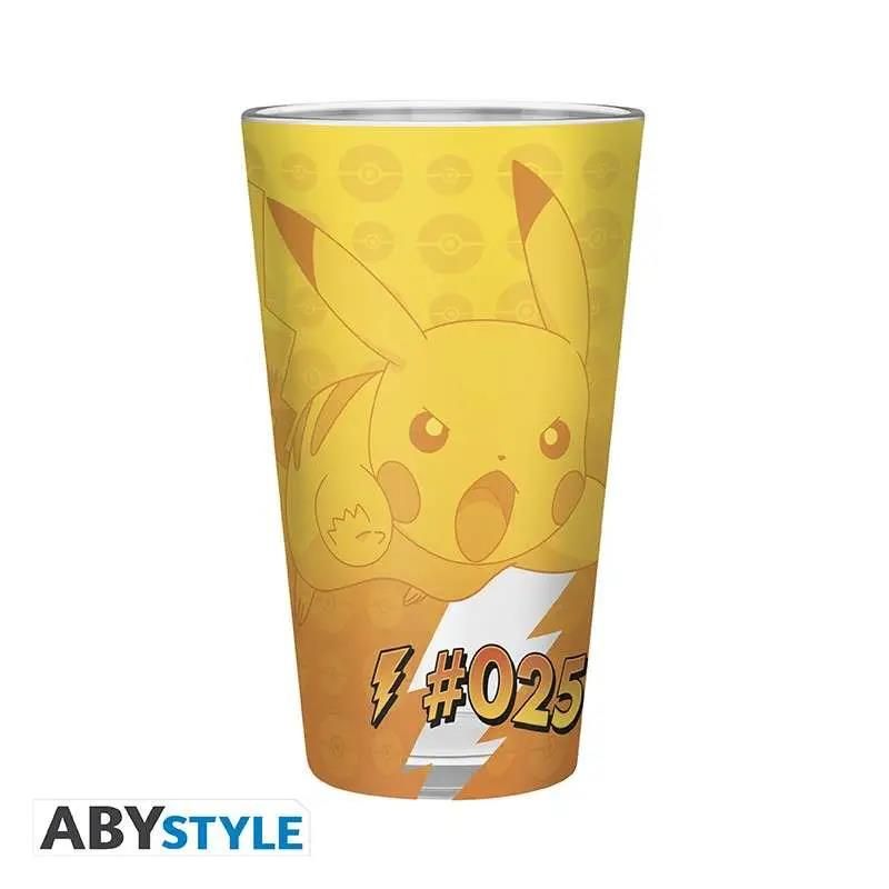 Merchandising Pokemon: ABYstyle - Pikachu Metal Effect (Glass 400 Ml / Bicchiere)