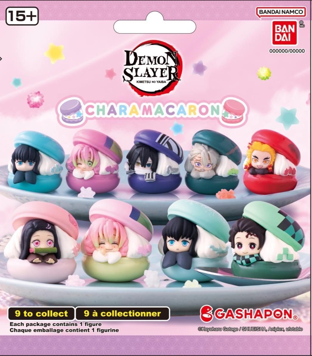 Merchandising Demon Slayer: Bandai - Gashapon Blind Packs Demon Slayer Chara Macaron (Assortimento)