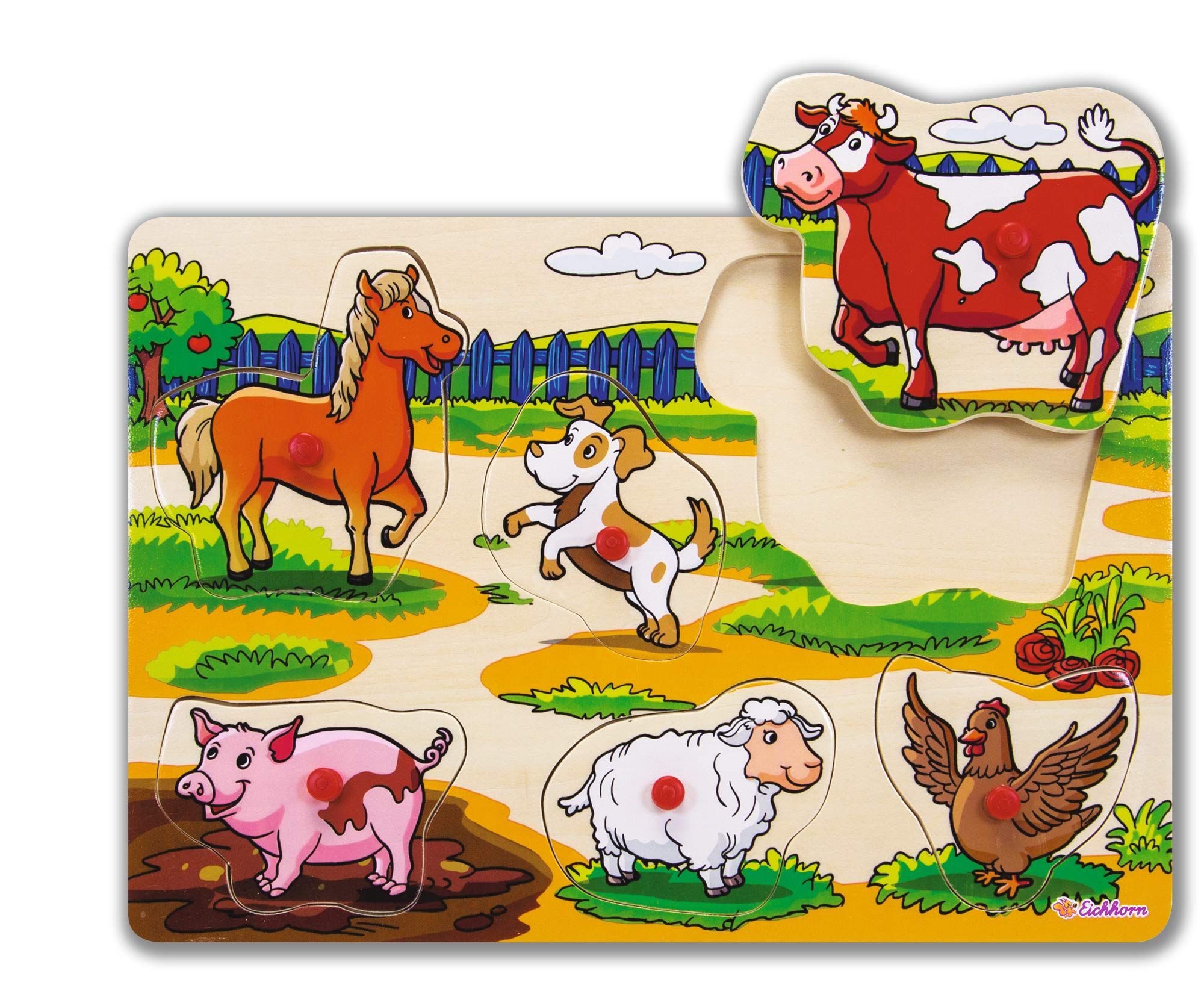 Merchandising Eichhorn: Puzzle Pin Cm.30X20,7 (Assortimento)