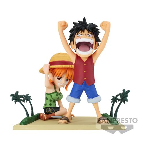 Merchandising One Piece: Banpresto - World Collectable Figure Log Stories - Monkey.D.Luffy & Nami-