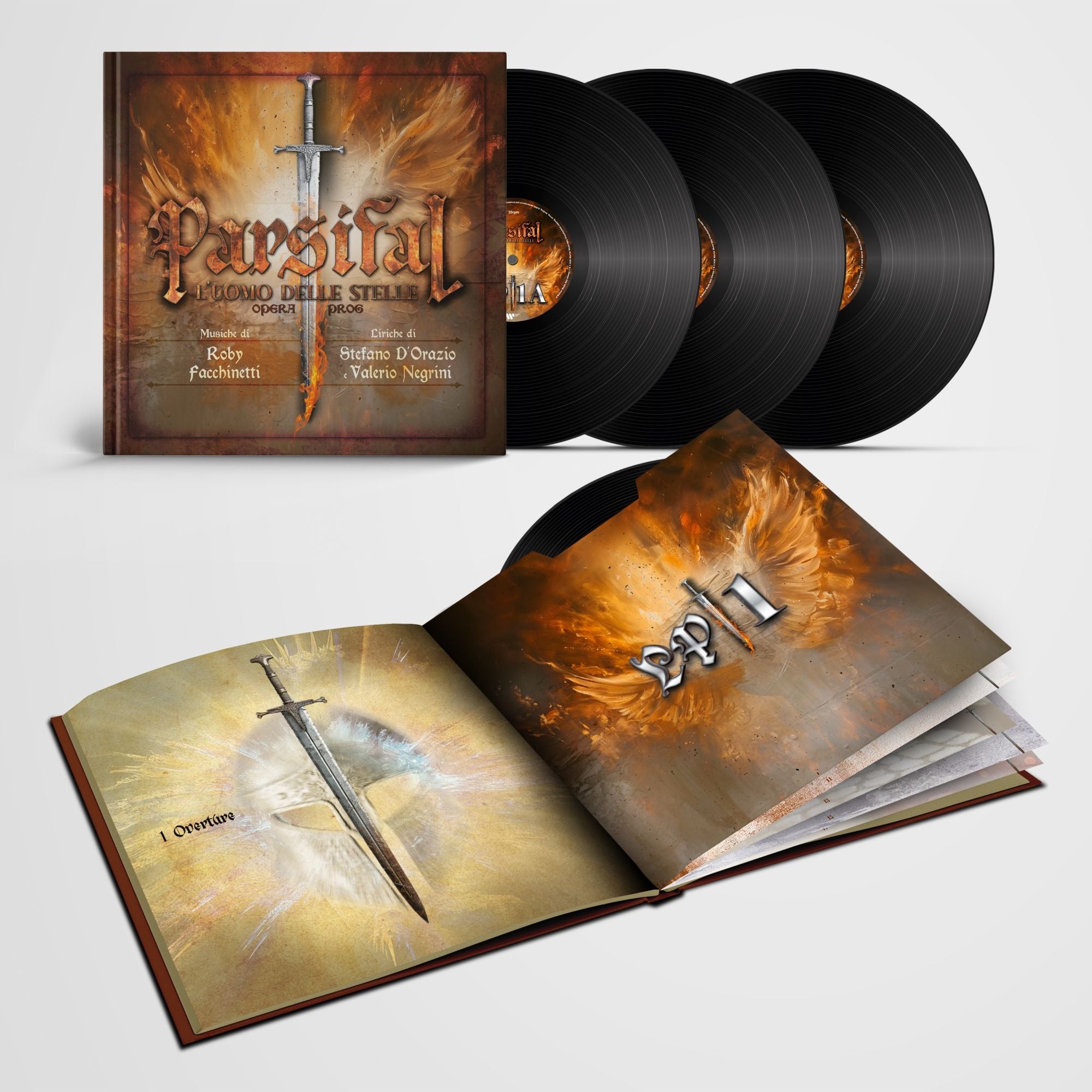 Vinile Roby Facchinetti / Stefano D'Orazio - Parsifal. L'uomo Delle Stelle (3 Lp)