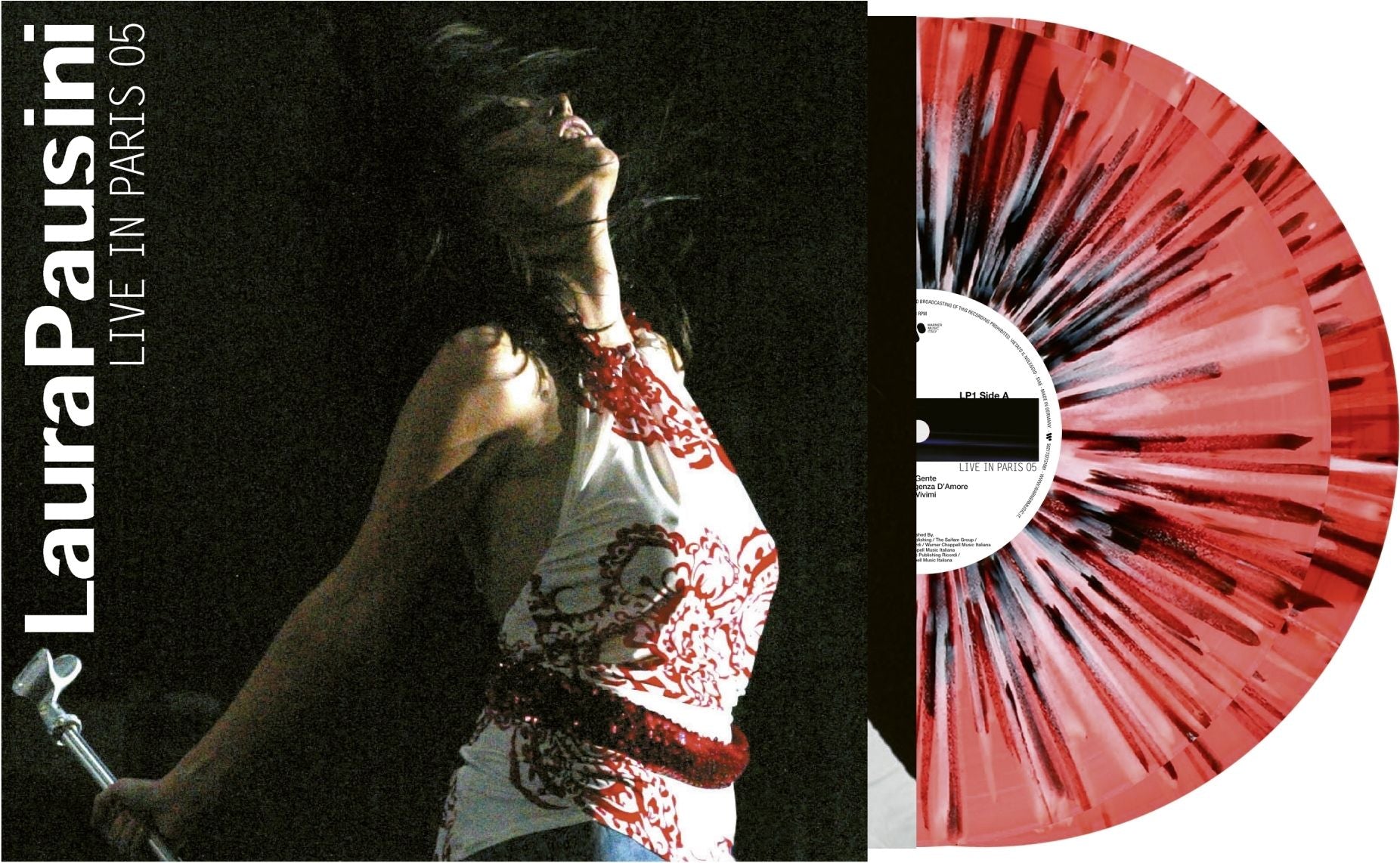 Vinile Laura Pausini - Live In Paris 05 (Red/Black Splatter Vinyl) (2 Lp)