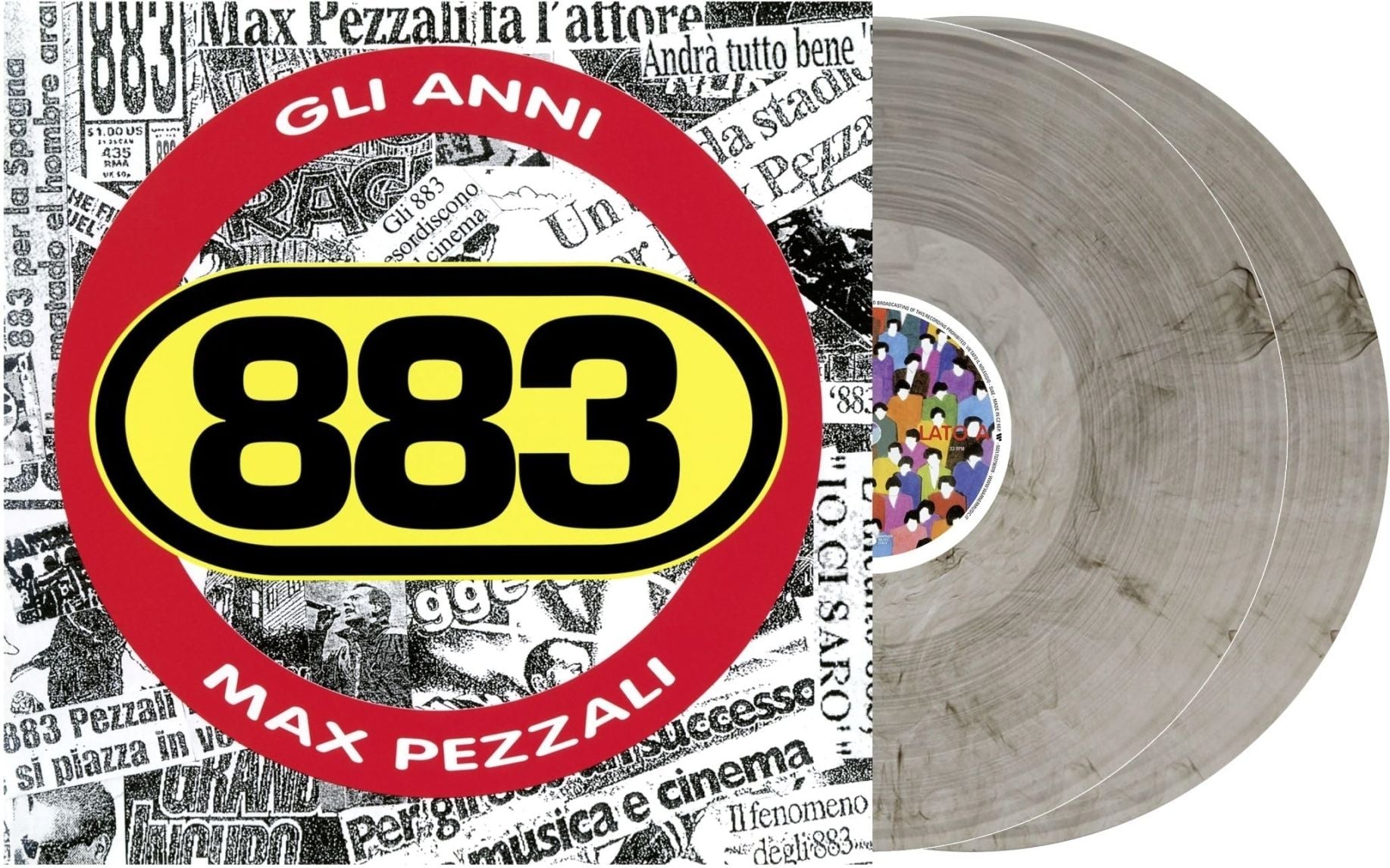 Vinile 883 - Gli Anni (Smoke Vinyl) (2 Lp)