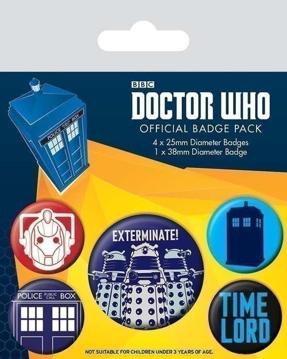 Merchandising Doctor Who: Pyramid - Exterminate (Pin Badge Pack / Set Spille)
