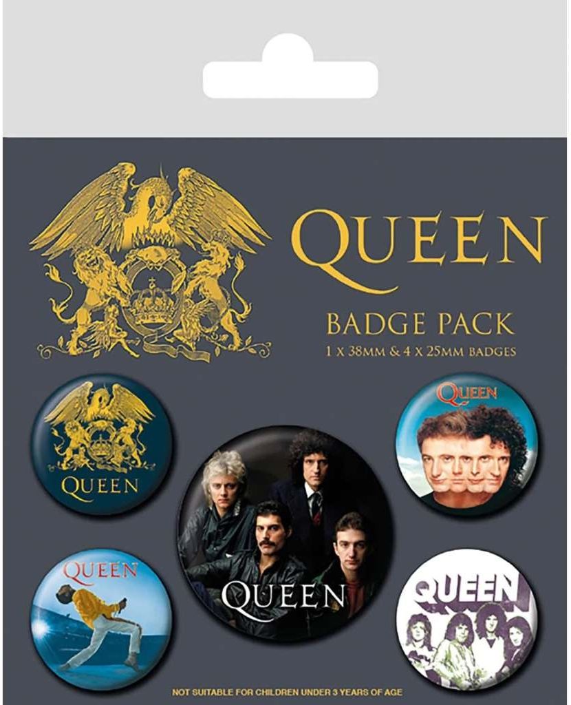 Merchandising Queen: Pyramid - Classic (Pin Badge Pack)