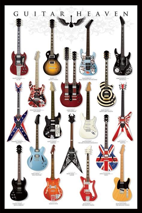 Merchandising Pyramid: Guitar Heaven (Poster Maxi 61X91,5 Cm)