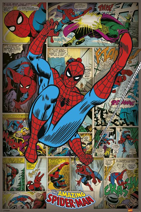 Merchandising Marvel: Pyramid - Spider-Man - Retro (Poster Maxi 61X91,5 Cm)