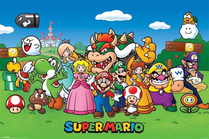 Merchandising Nintendo: Pyramid - Super Mario - Characters (Poster Maxi 61X91,5 Cm)