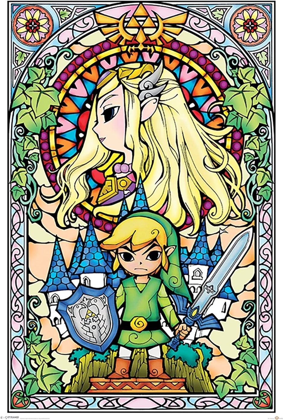 Merchandising Nintendo: Pyramid - The Legend Of Zelda - Stained Glass (Poster Maxi 61X91,5 Cm)