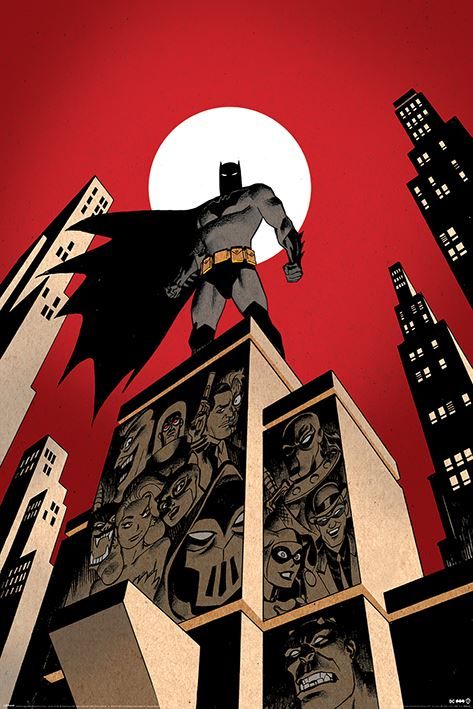 Merchandising Dc Comics: Pyramid - The Batman - Villain Skyline (Poster Maxi 61X91,5 Cm)